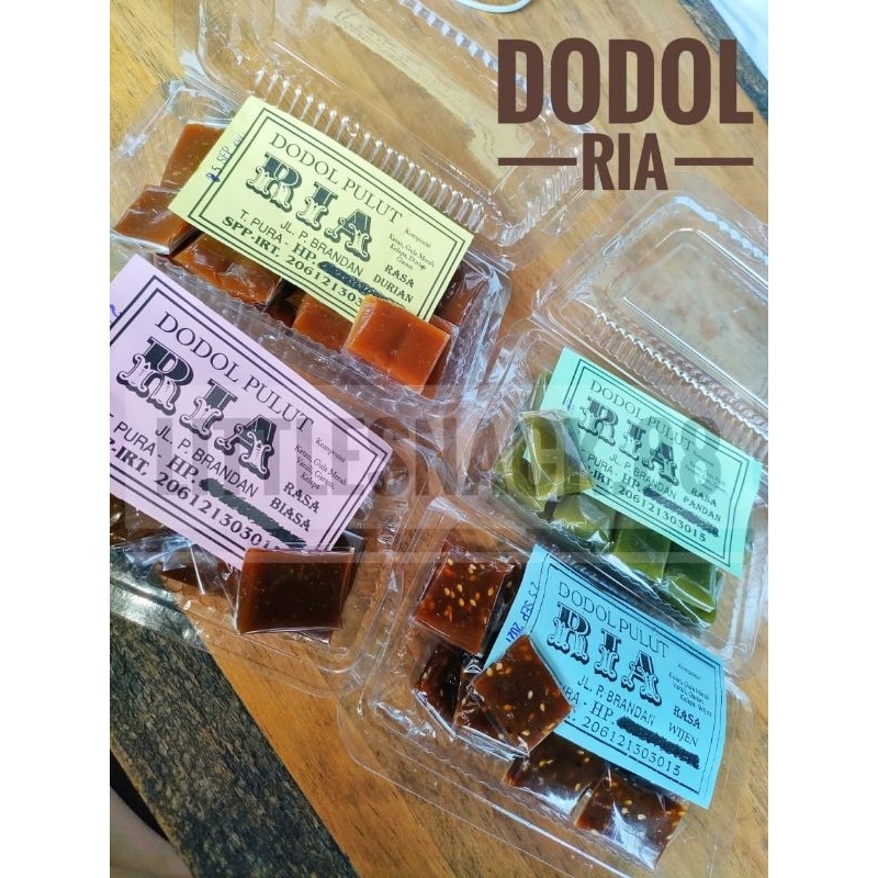

DODOL PULUT RIA ASLI TANJUNG PURA KEMASAN KECIL ISI 22-24 PCS PER BOX