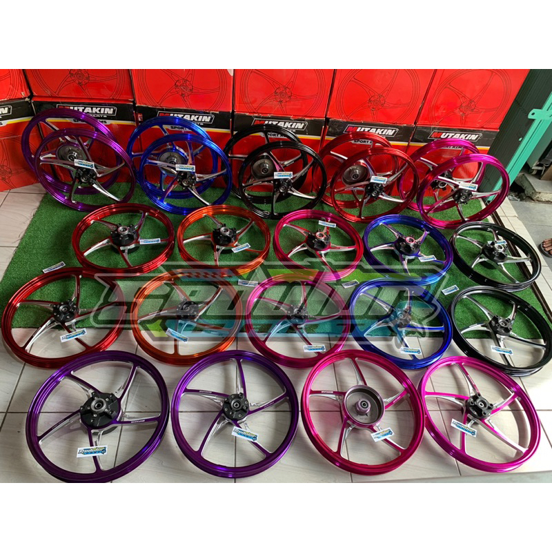 MUTAKIN Kzr X5 racing pelek CNC VELG PNP F1ZR fizr jupiter mx old jupiter Z z1 Vixion old RX KING ve