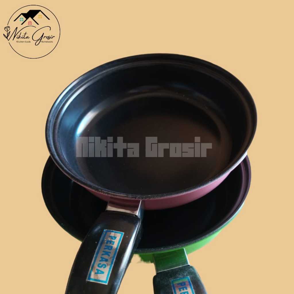Panci Teflon Warna Tahan Panas Uk 24 / Wajan Teflon Warna Tahan Panas