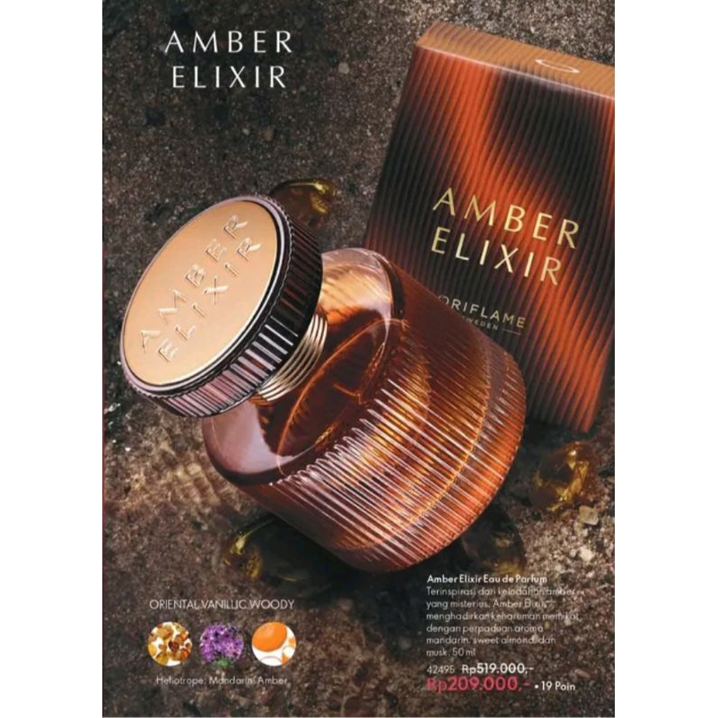 AMBER ELIXIR EAU DE PARFUM// PARFUM AMBER ELIXIR// PARFUM ORIFLAME