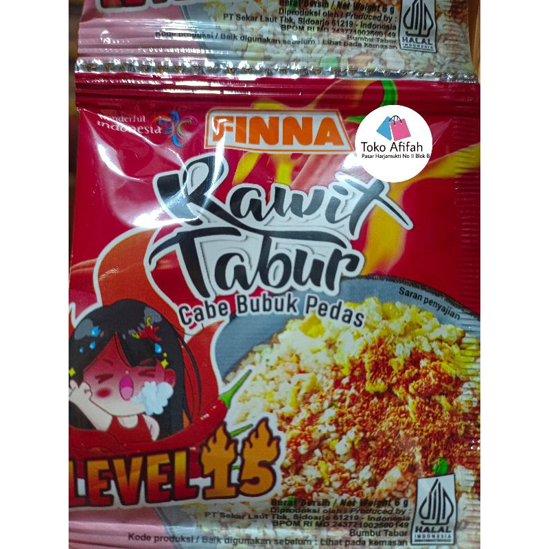 

Finna Rawit Tabur level 15 isi 12 sachet @ 6 gr