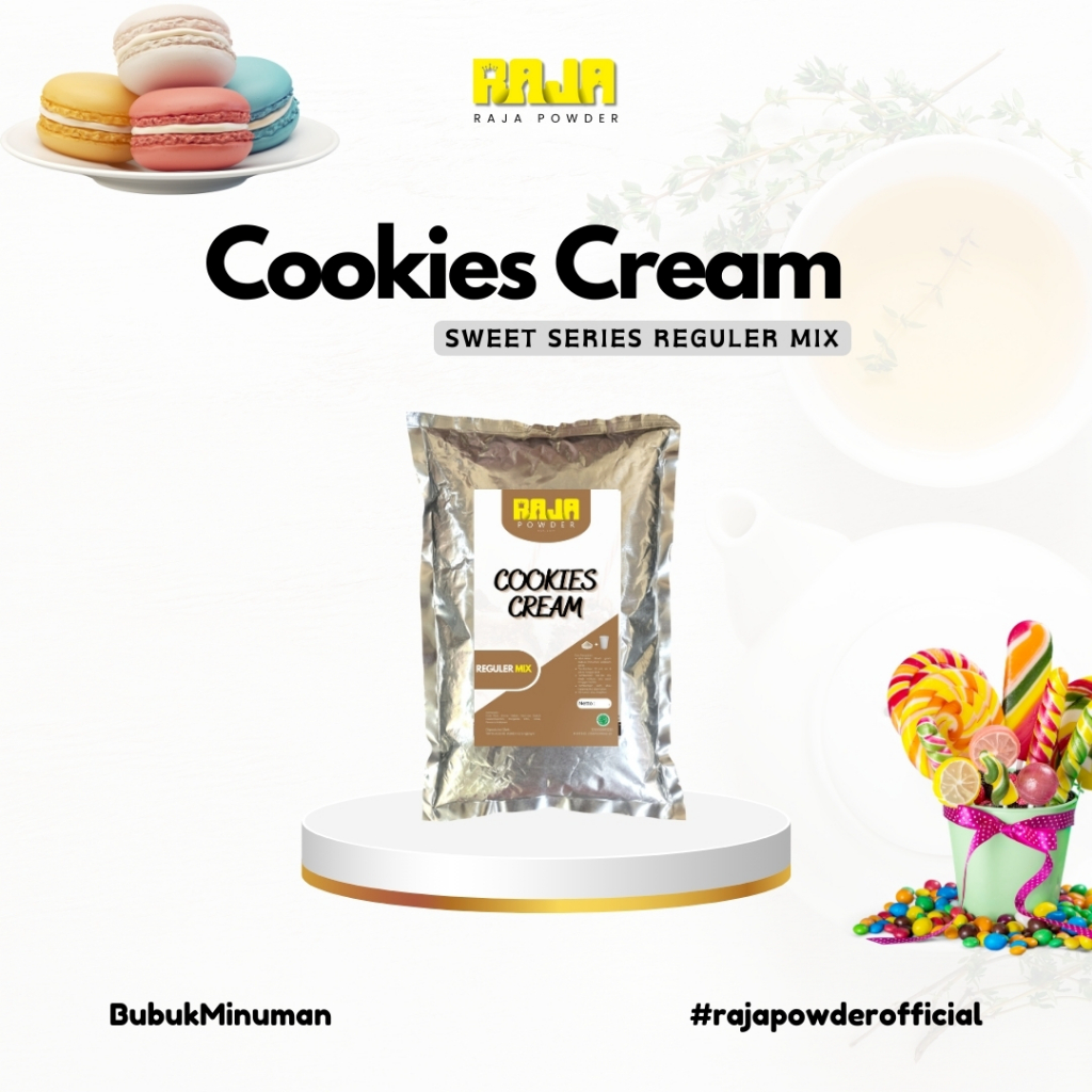 

Bubuk Cookies Cream Bubuk Minuman Krim Kukki Powder 1000 gram