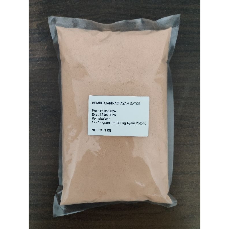 

Bumbu Marinasi Ayam Satoe (Fried Chicken - Ayam Geprek) 1 kg