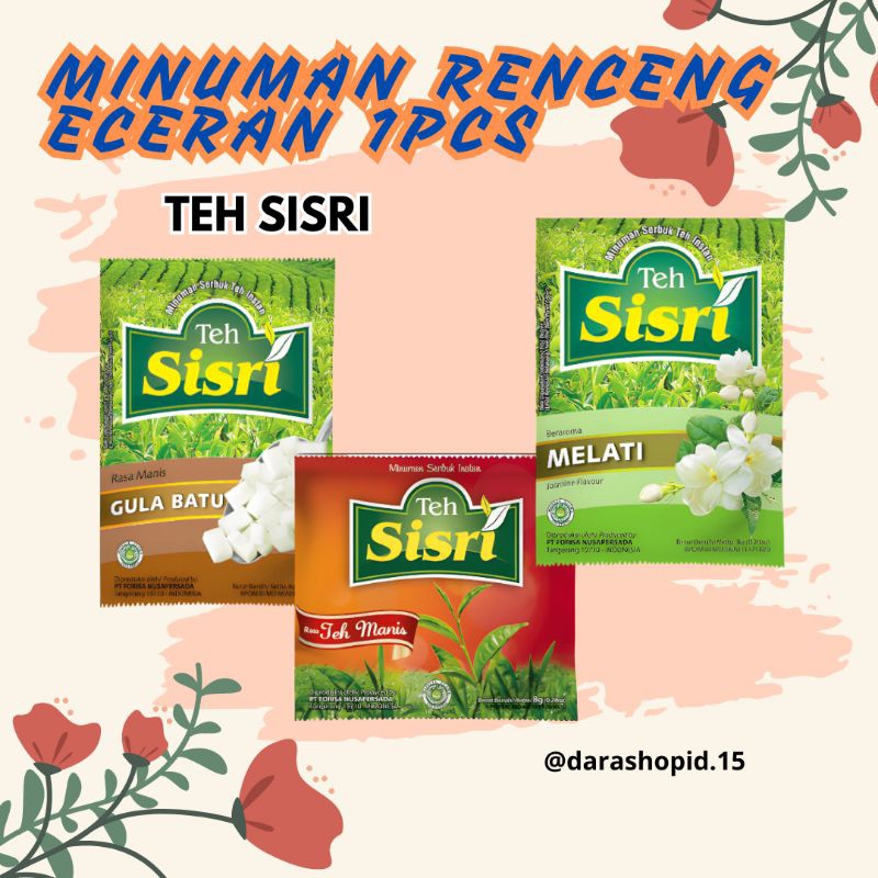 

[75] Minuman Rencengan Ecer 1pcs Teh Sisri [darashopid.15]