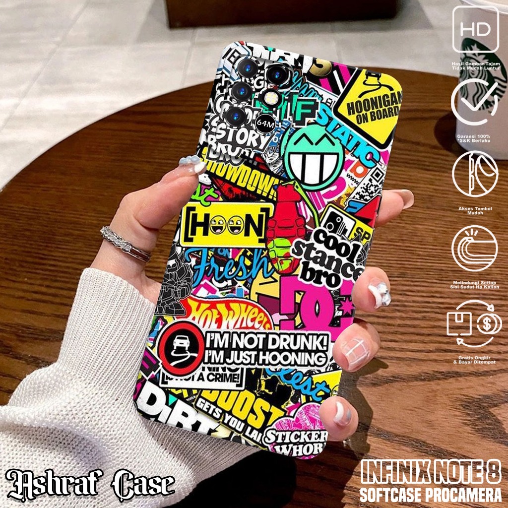 Case Infinix Note 8 - Casing Hp Infinix Note 8 Motif GRAFF - Silikon Hp Infinix Note 8 - Softcase Hp