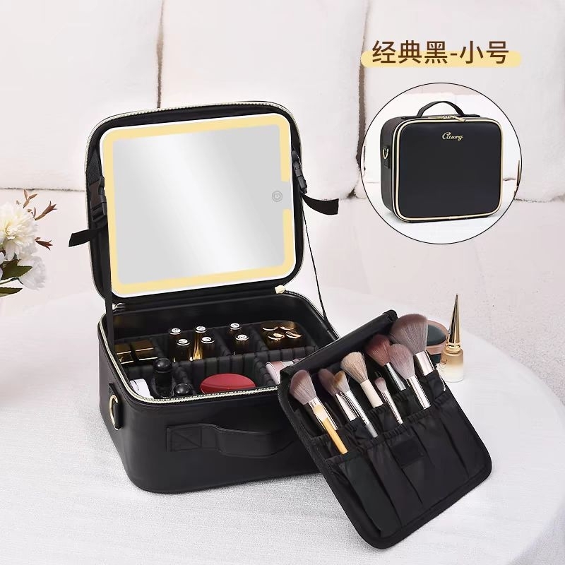 Tas Makeup kosmetik MUA | Beauty makeup bag Include cermin LED