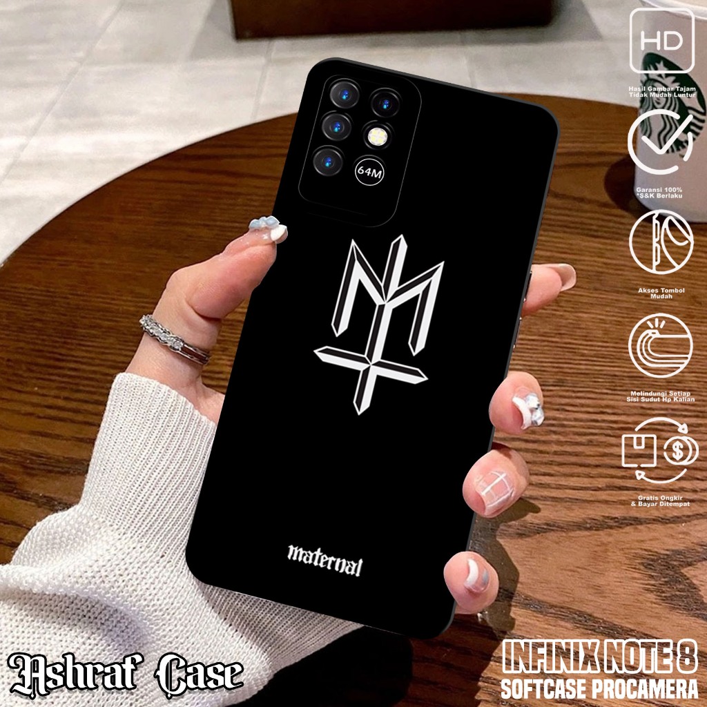 Case Infinix Note 8 - Casing Hp Infinix Note 8 Motif MTRNL - Silikon Hp Infinix Note 8 - Softcase Hp