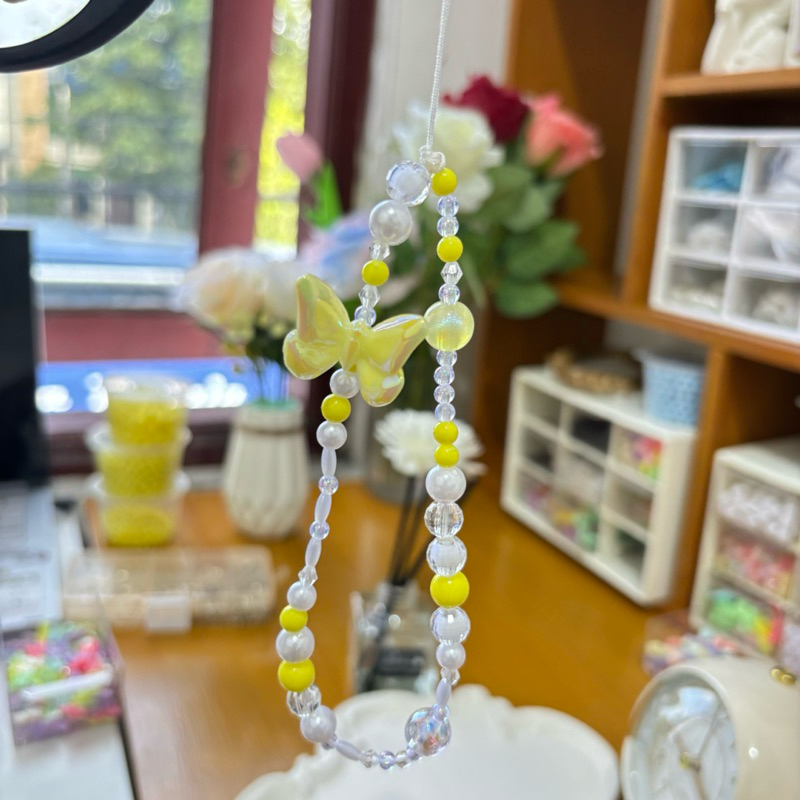 STRAP PHONE BEADS LUXURY TERBARU / Strap phone kupu terbang luxury / Strap phone premium / Strap pho