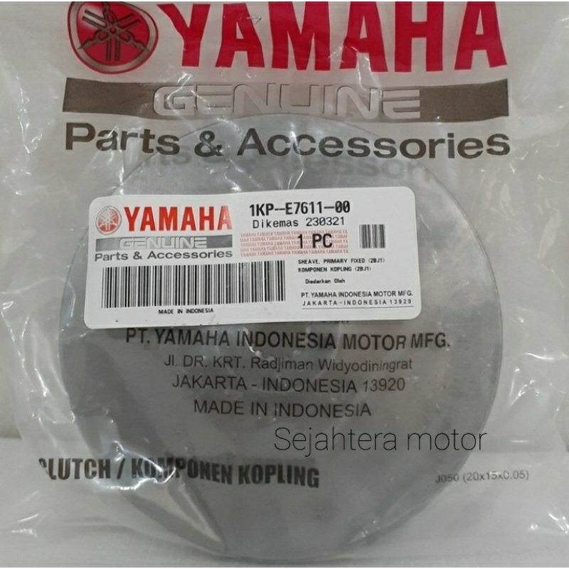 Kipas Roller/CVT Findrive Face asli YAMAHA SHOUL GT 1KP-E7611-00