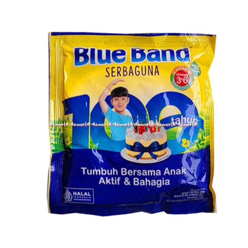 

Blue Band Serbaguna 200gr 6vitamin Omega 3 & 6 Mentega Blueband Kemasan Refill Pouch Plastik Margarin