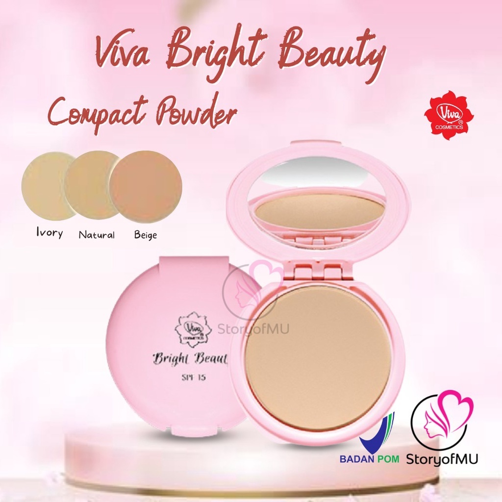 Bright Beauty Compact Powder Bedak Padat Viva