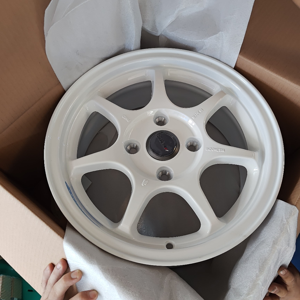 VELG MOBIL ORIGINAL FORTIS WHEELS BY PAKO PLW 15 TYPE 01 R15 x 6,5 4H 114,3 ET 38 RACING WHITE