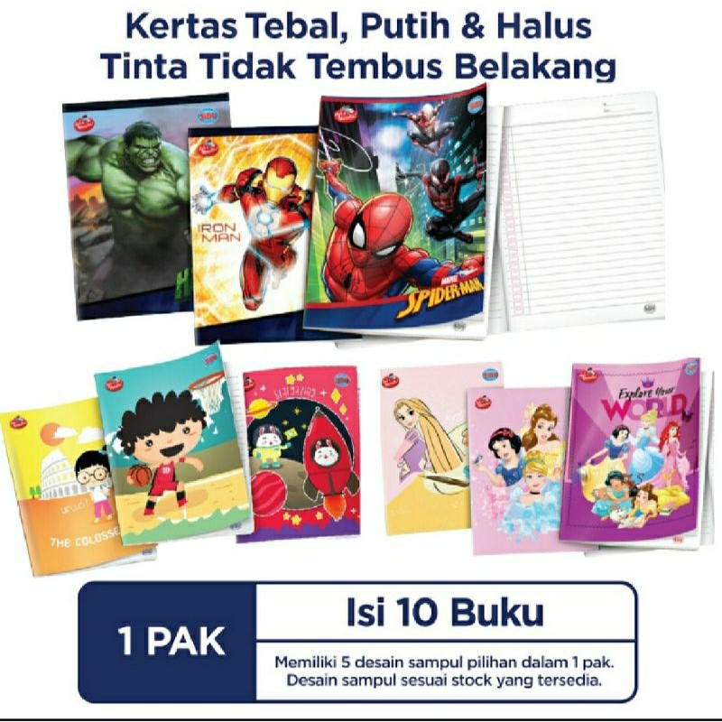 

Buku Tulis SIDU MARVEL 38lbr
