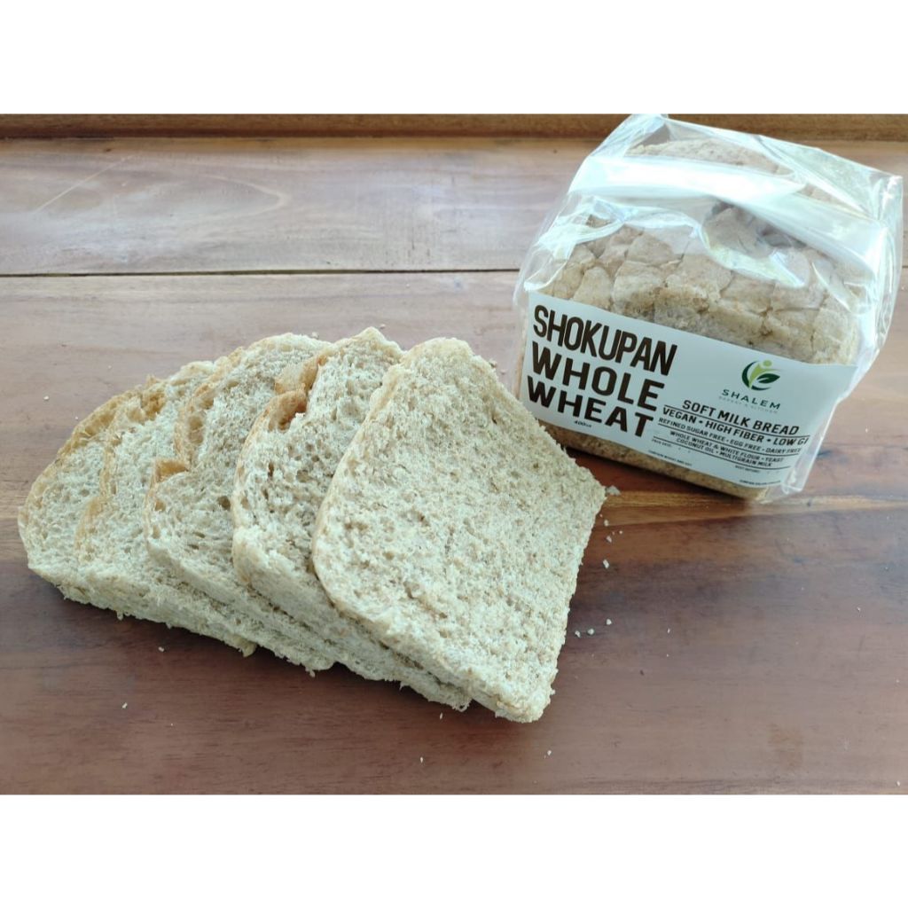 

Shalem Shokupan Wholewheat 400gr - Roti Vegan