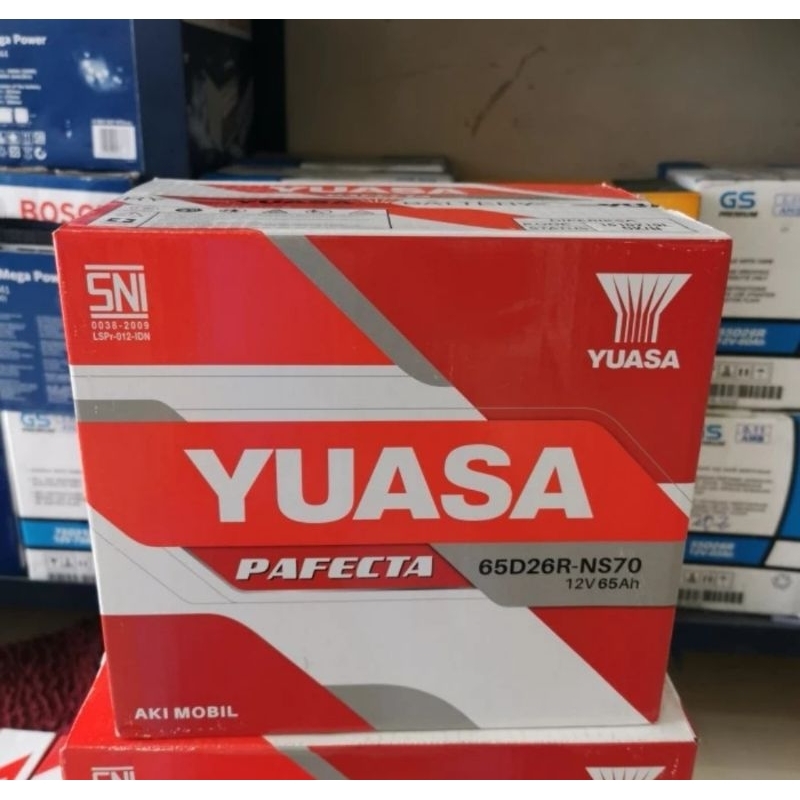AKI BATERAI BASAH YUASA NS70/65D26R 65AH KOSONG TANPA AIR