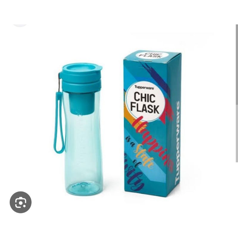 PROMO  chic flask 700ml tupperware - botol minum kristal