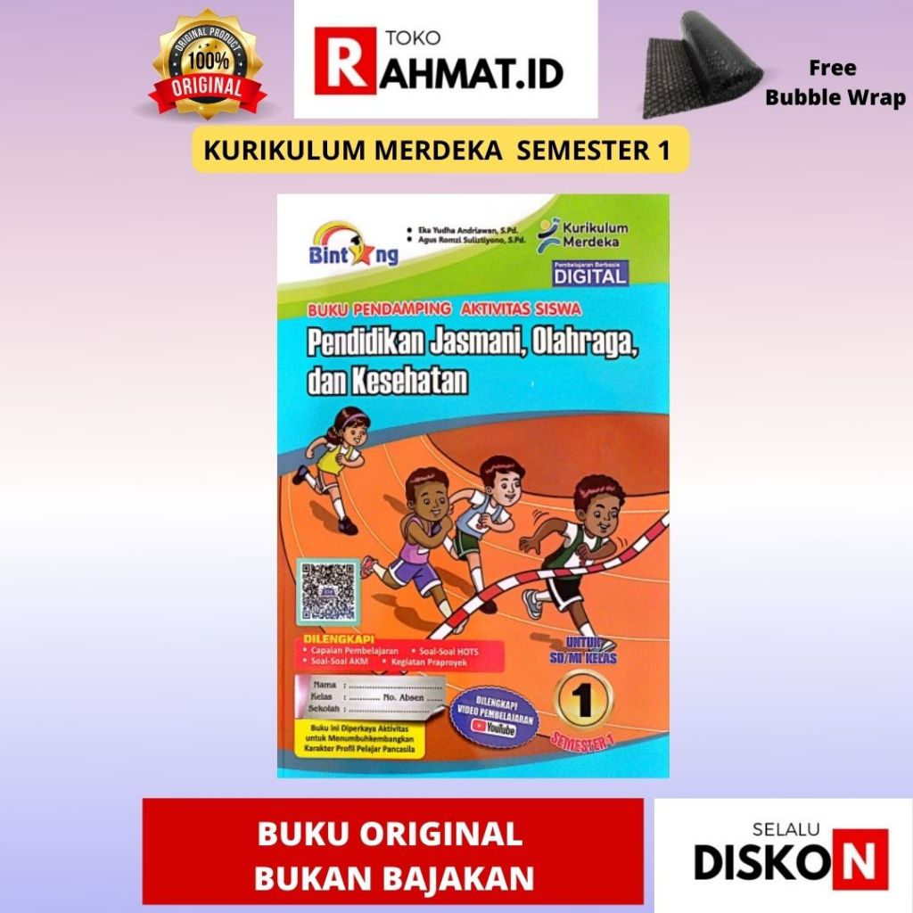 PJOK KELAS 1 PENERBIT BINTANG SEMESTER 1 2 COVER BARU PENERBIT BINTANG KURIKULUM MERDEKA