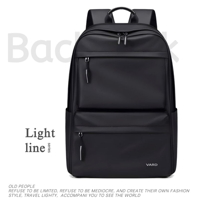 Tas Ransel Pria Waterproof Backpack Pria Tas Kuliah Kerja Sekolah Pria Warna Hitam