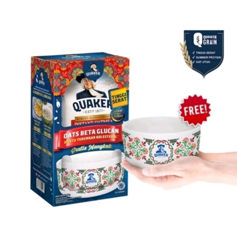 

Quaker Instant Oatmeal 800 Gram Free Bowl