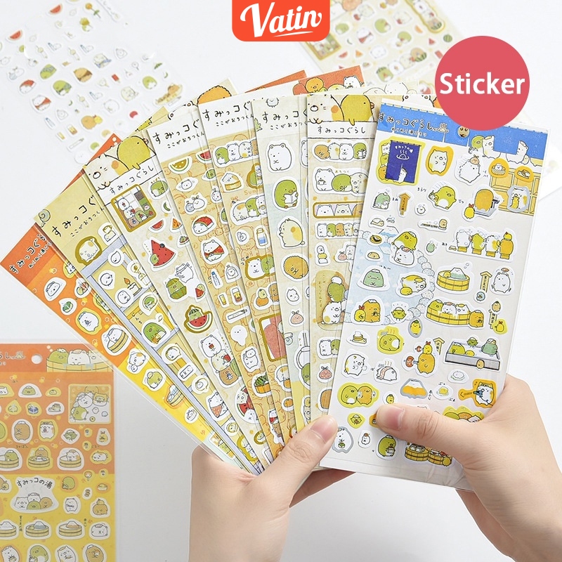 

1PCS CARTOON SUMIKKO GURASHI Sticker Cute Hias Jurnal Stiker-Vatin_Shop