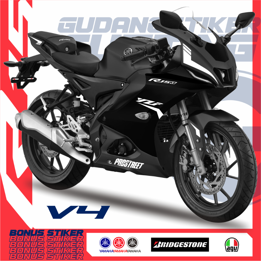 STRIPING CUTTING R15 V4 STIKER YAMAHA NEW R15 LIS STICKER AKSESORIS SEPEDA MOTOR