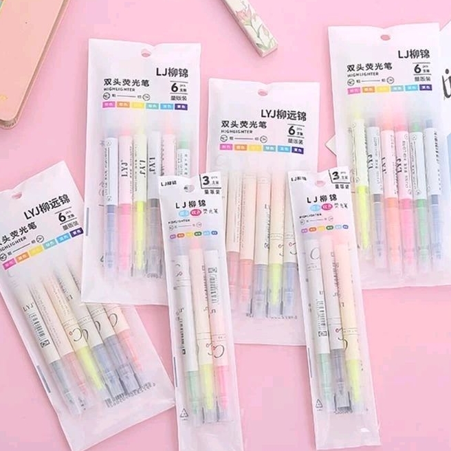 

Pena Stabilo Warna 2 Sisi / Highlighter Warna Warni