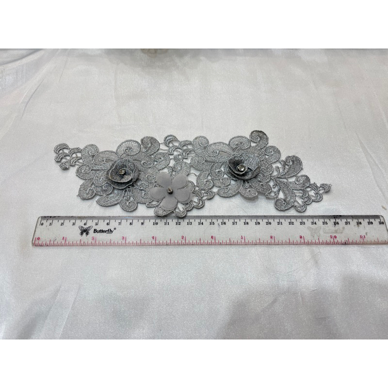 renda tempel bunga / renda tempel bunga aplikasi baju / aplikasi baju renda