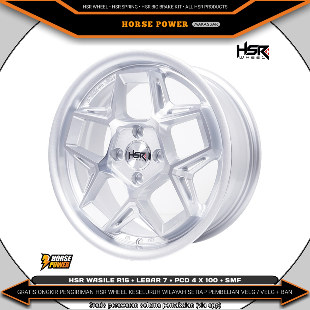 Velg R16 • Mobil 4 Baut Roda • Single Pcd 4 x 100 • Hsr Wasile