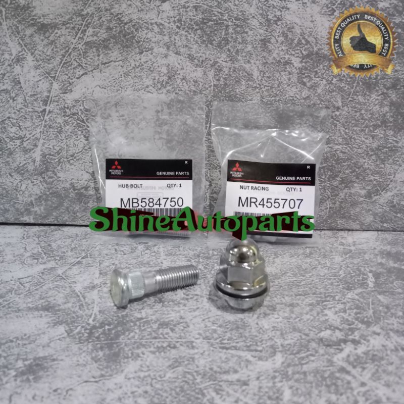 HUB BOLT + NUT RACING PAJERO BAUT RODA + MUR RACING PAJERO SPORT TRITON