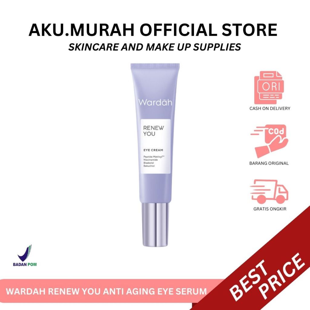 WARDAH RENEW YOU ANTI AGING EYE CREAM 10 ML | CREAM MATA