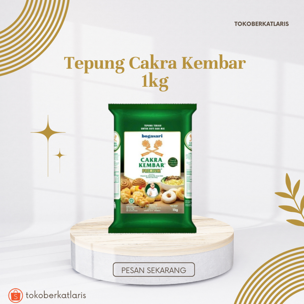 

BOGASARI Tepung Terigu Cakra Kembar Premium 1 kg