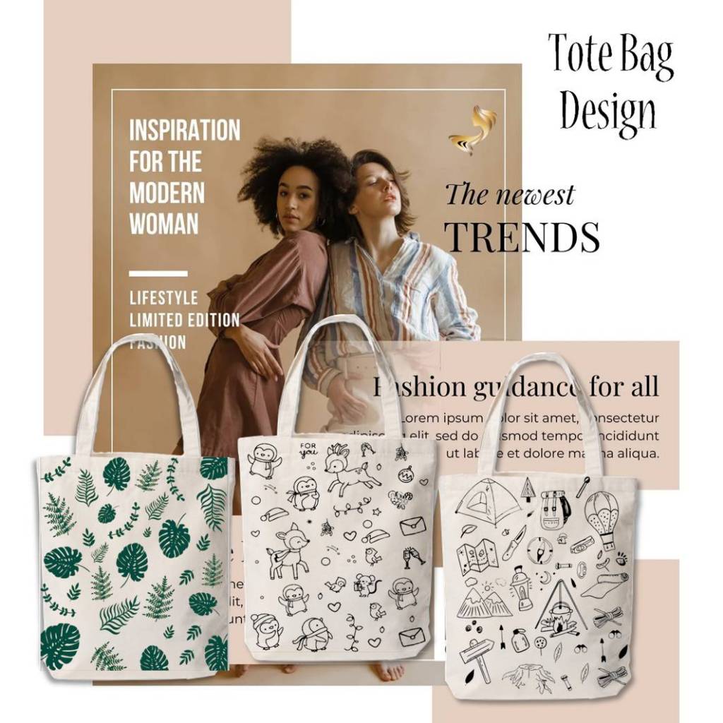 Tas Totebag Bahan Spunbond 100 gsm Dan Ukuran 35 x 40 cm