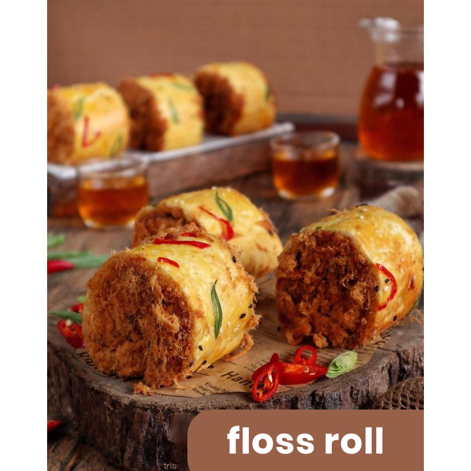 Roti Abon Gulung Roll Abon Chicken Floss Roll  Roti Gulung Abon