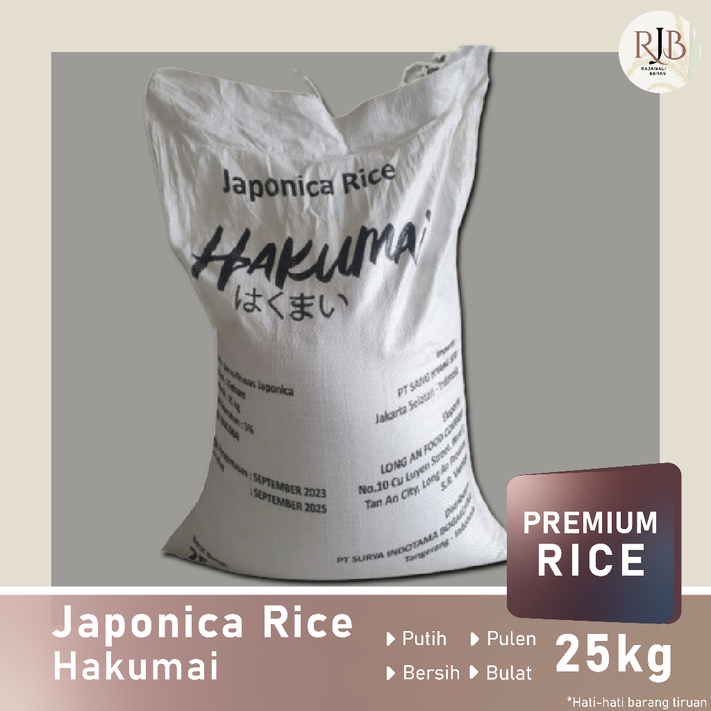 

Beras Japonica Rice - Hakumai || 25kg