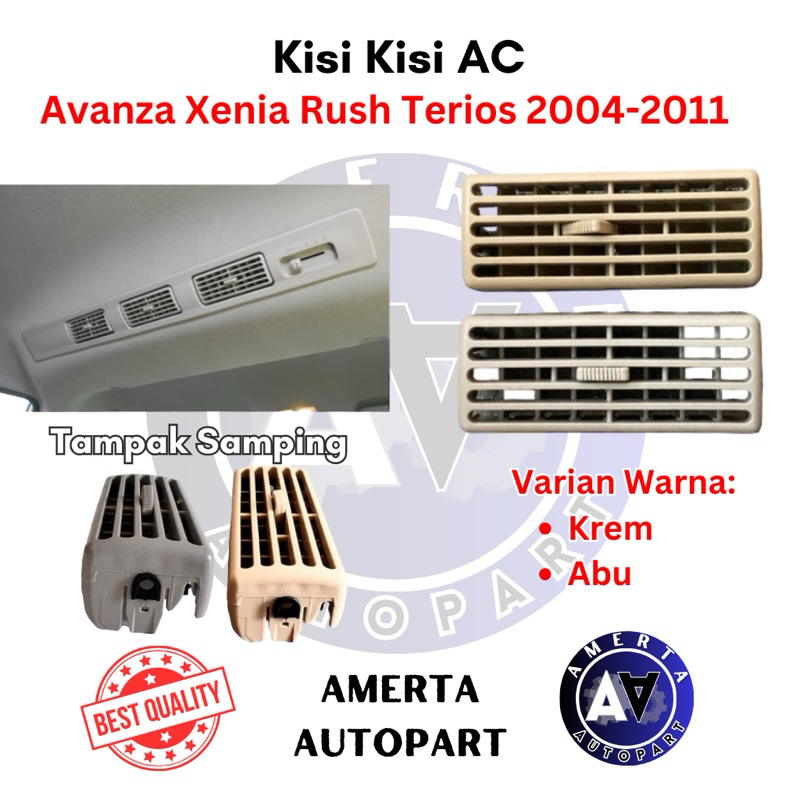 Kisi Kisi AC Avanza Xenia Rush Terios 2004-2021