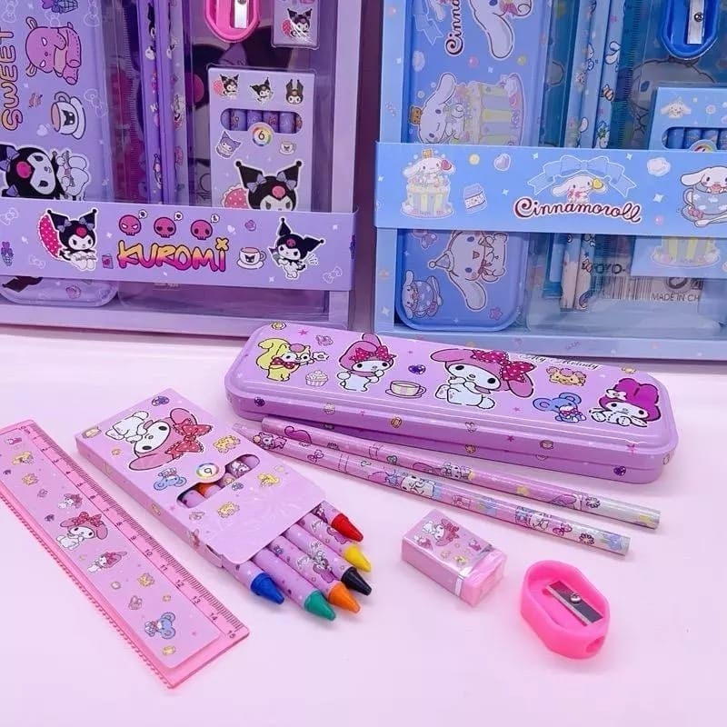 

SET ALAT TULIS / KOTAK PENSIL SANRIO / ALAT TULIS ANAK / ATK KARAKTER SANRIO / SOVENIR KOTAK PENSIL / SET STATIONERY / D