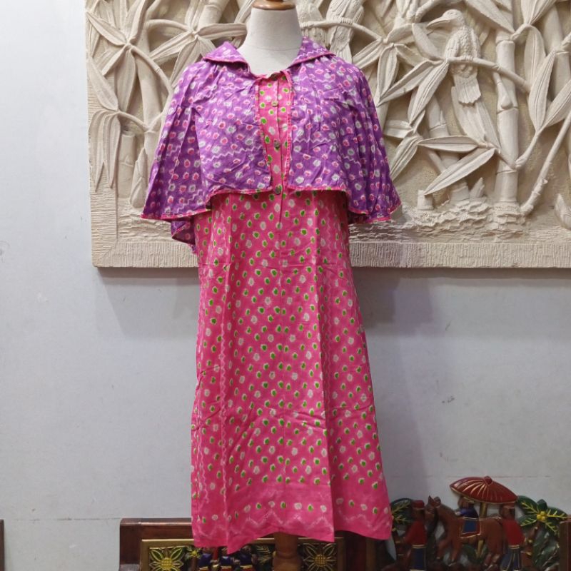 Dress Batik / Dress Batik Cardigan / Dress Batik Cape / Dress Batik Unik / Dress Batik Jumputan Baru