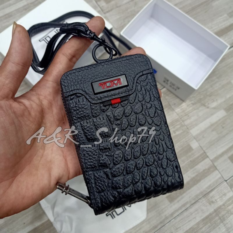 

ID Card Card Holder TM Leather Lanyard Name Tag import