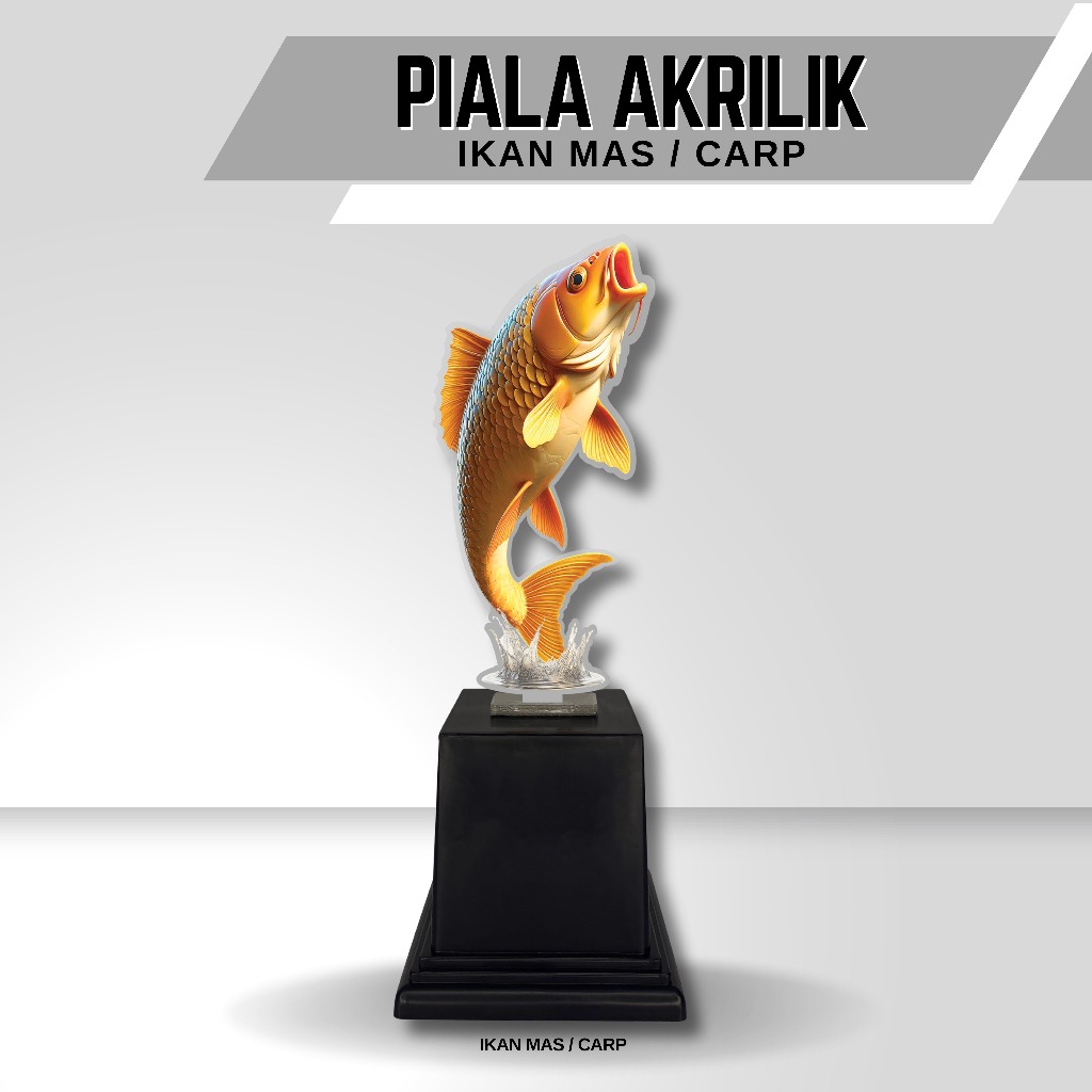 Kuinsa Gallery Piala Akrilik Ikan Mas Lomba Mancing Galatama