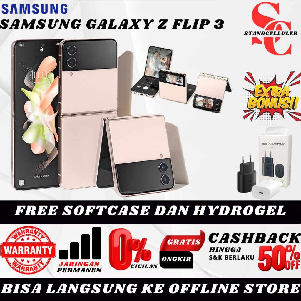 SEIN | Samsung Galaxy Z FLip 3 & 4 512GB 256GB 128GB Second Original Resmi Indonesia