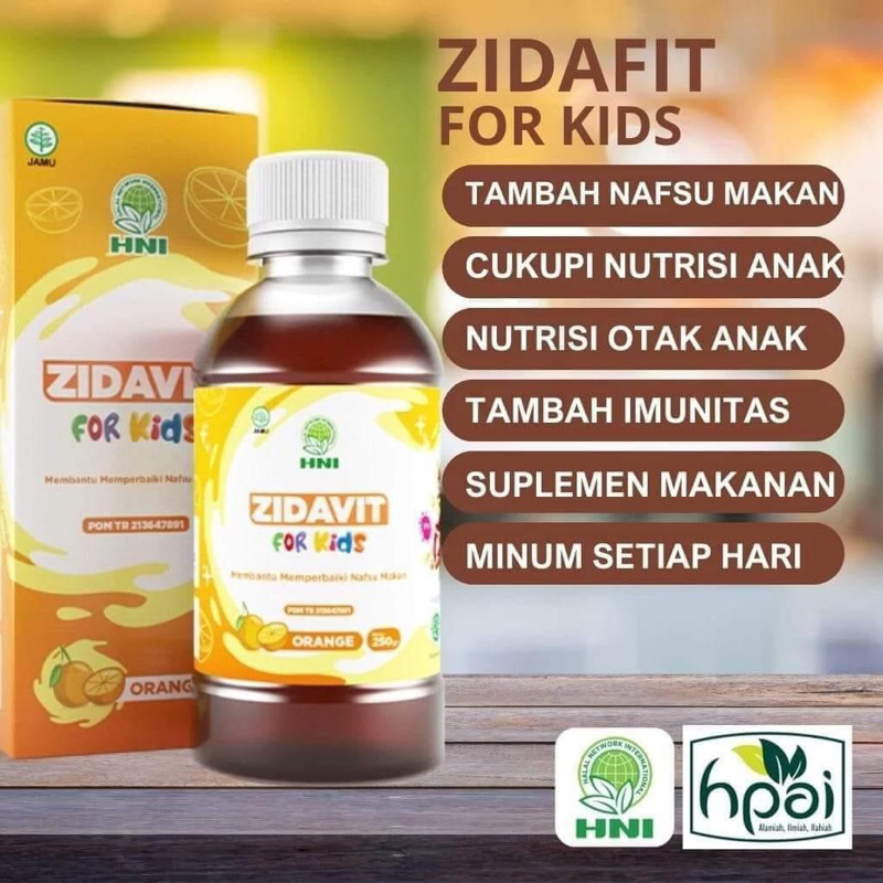 

ZIDAVIT - Penambah nafsu makan anak - Suplemen Anak - Vitamin Anak - HNI HPAI