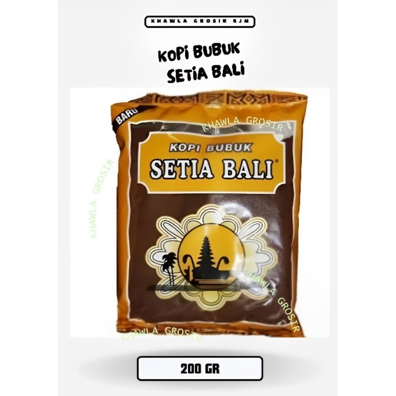 

KALSEL KOPI BUBUK SETIA ASLI KHAS BALI REFILL 200 GR