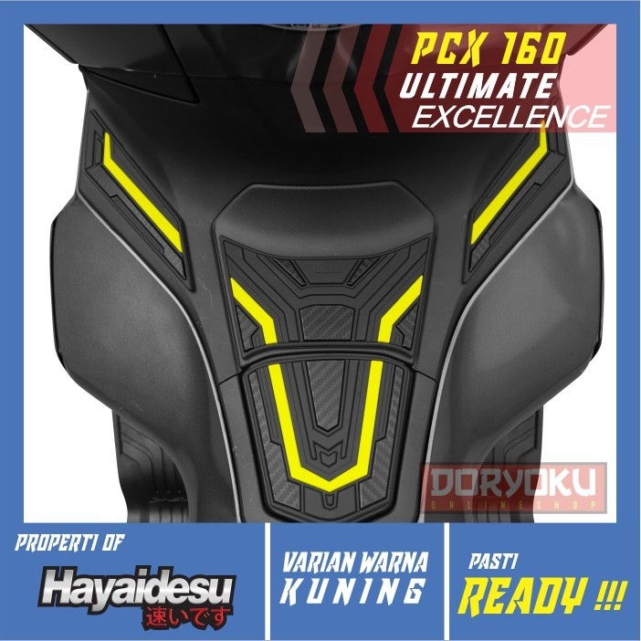 Tank Pad Cover Pcx 160/Hayaidesu/Rubber Karet/Aksesoris Honda Pcx