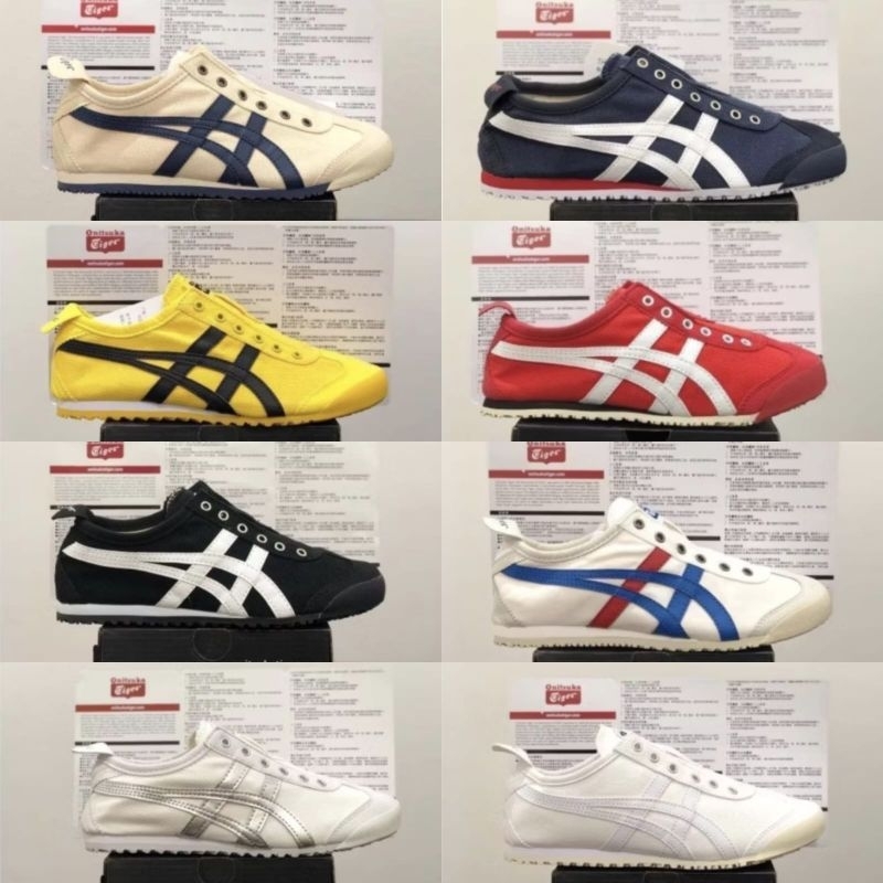 Sepatu Sneakers Slip On Tanpa Tali Bahan Kanvas Pria Wanita