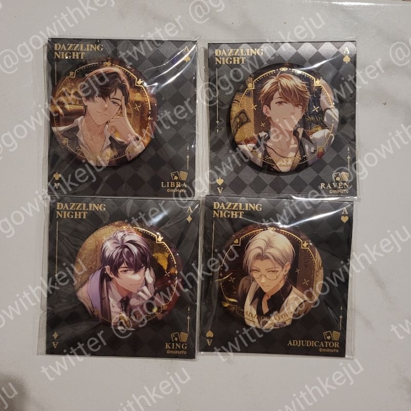 Dazzling Night Can Badge Official Tears of Themis