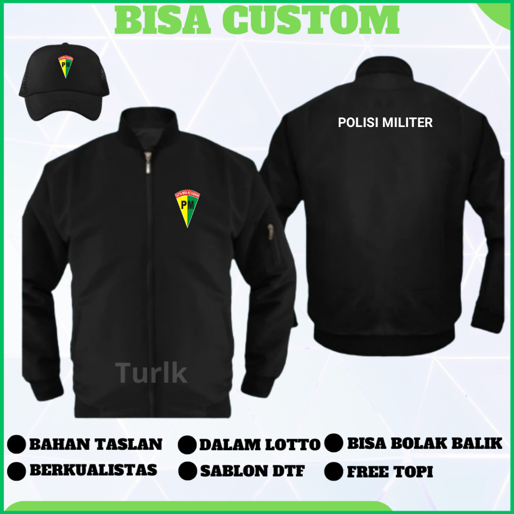 Jaket Polisi Militer Jaket Bomber Polisi Militer Custom