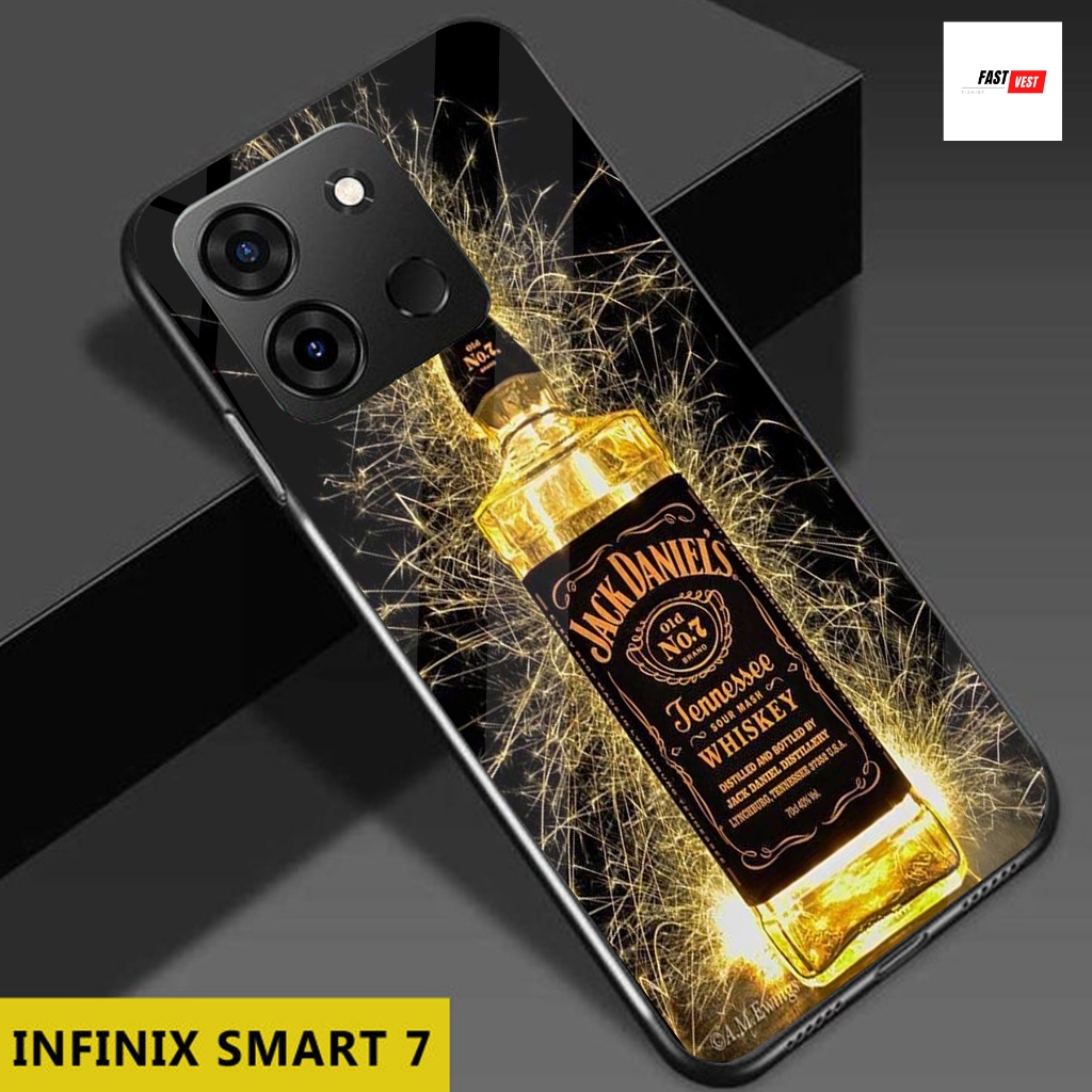 FV71 Softcase Glass Kaca Infinix Smart 7 2024 Terbaru Casing Handphone - Pelindung Handphone - Akses