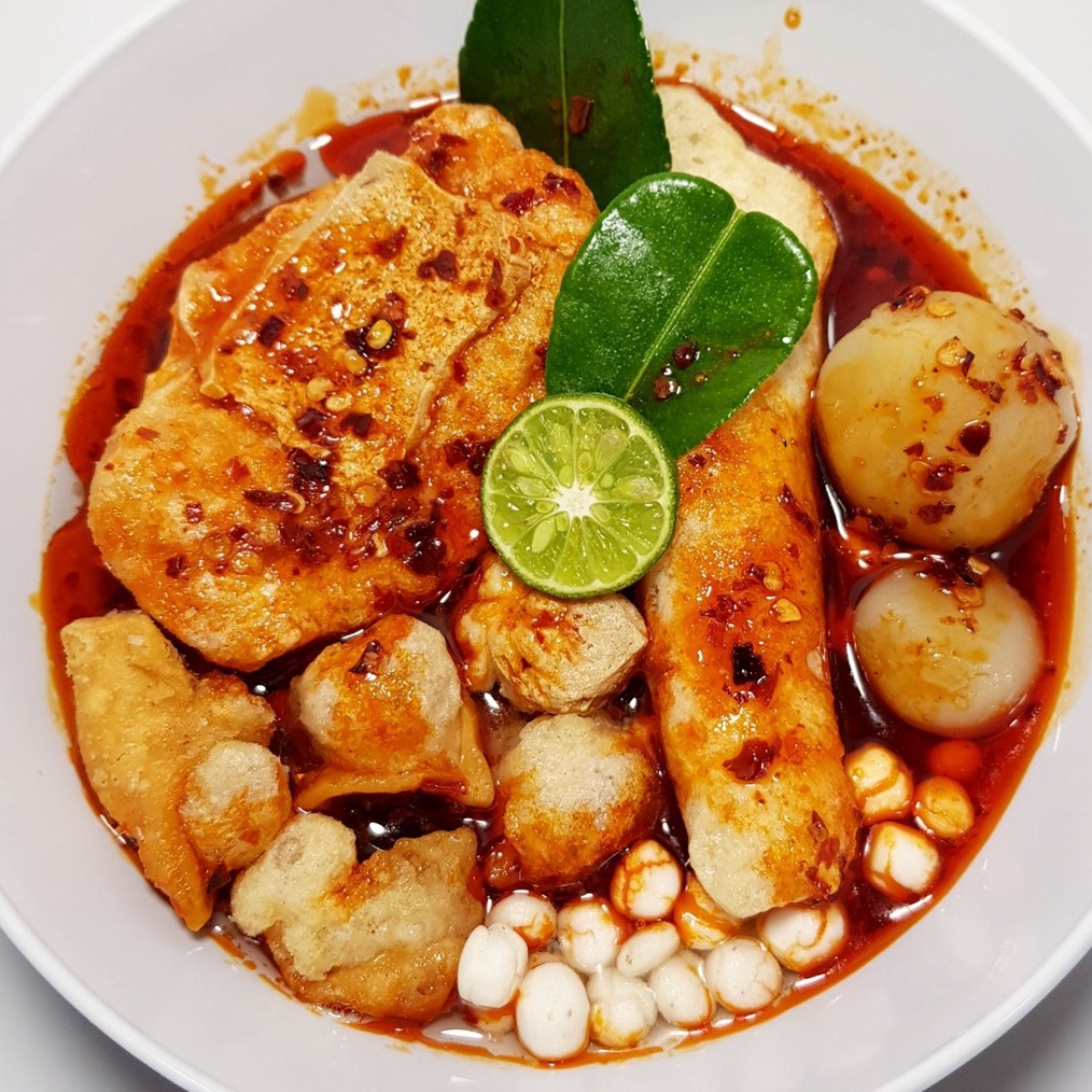 

BISA COD batagor kerupuk siomay tahu kering kuah pedas gurih harga murah Ny Entin