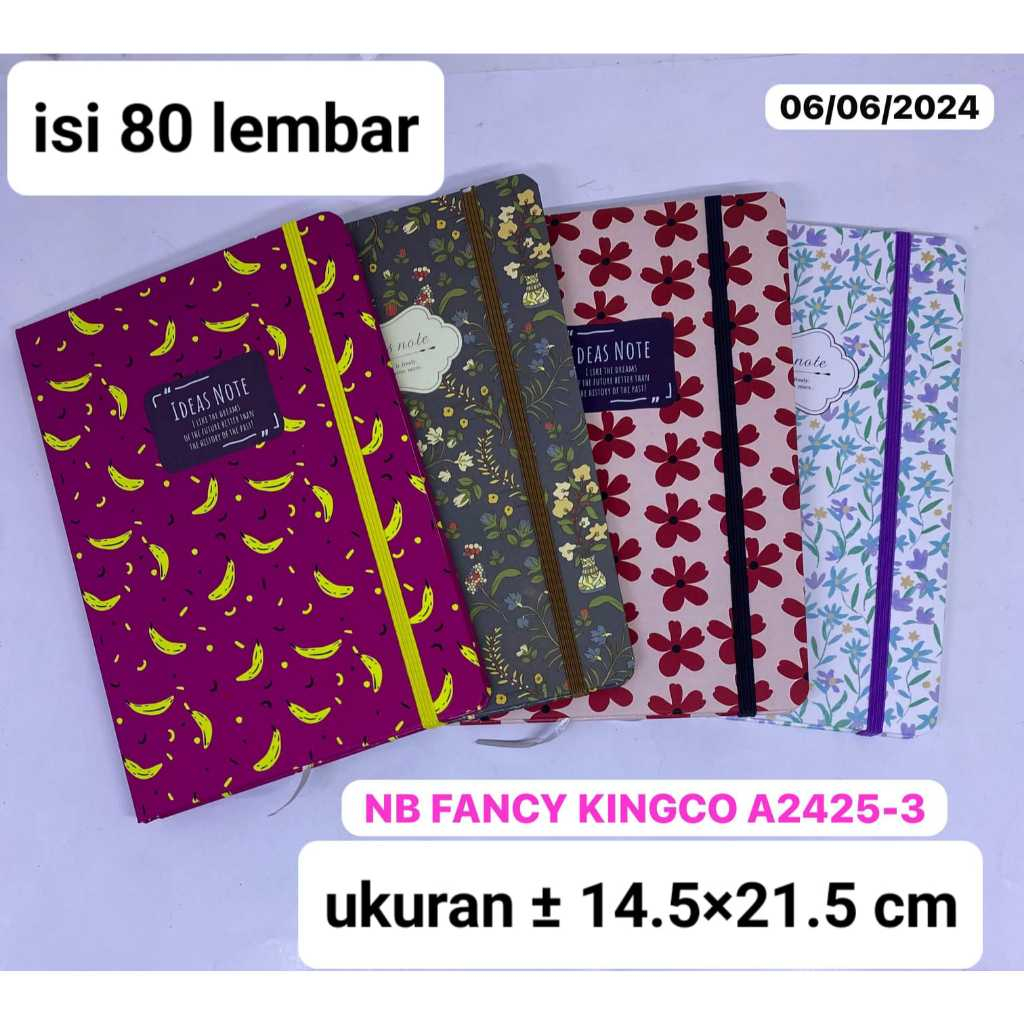 

Notebook/ Notes/ Buku Agenda + Tali Cover/ Buku Catatan/ Diary/ Buku Tulis Harian Motif isi 80Lembar