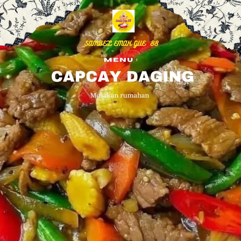 

CAPCAY DAGING/PORSI 500gram (DIJAMIN KETAGIHAN SAMA BUMBUNYA YANG MERESAP)